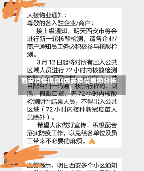 西安疫情原因(西安疫情原因分析)