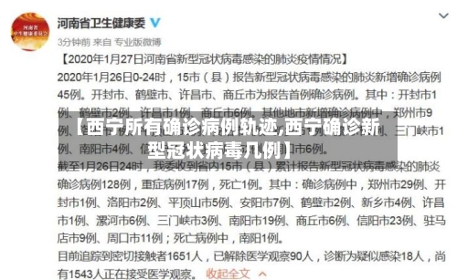 【西宁所有确诊病例轨迹,西宁确诊新型冠状病毒几例】
