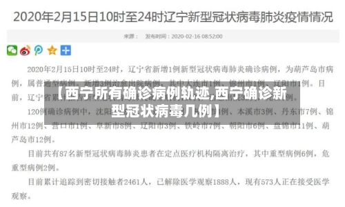 【西宁所有确诊病例轨迹,西宁确诊新型冠状病毒几例】