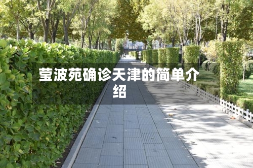 莹波苑确诊天津的简单介绍