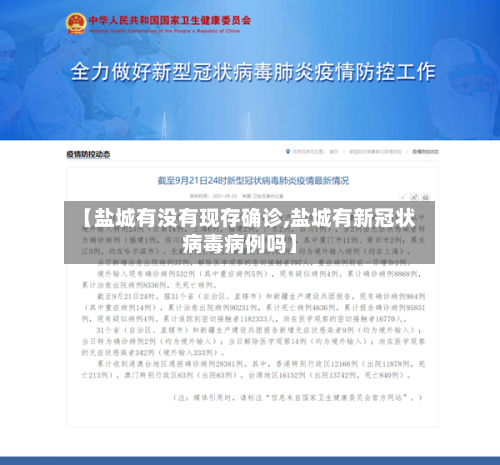【盐城有没有现存确诊,盐城有新冠状病毒病例吗】