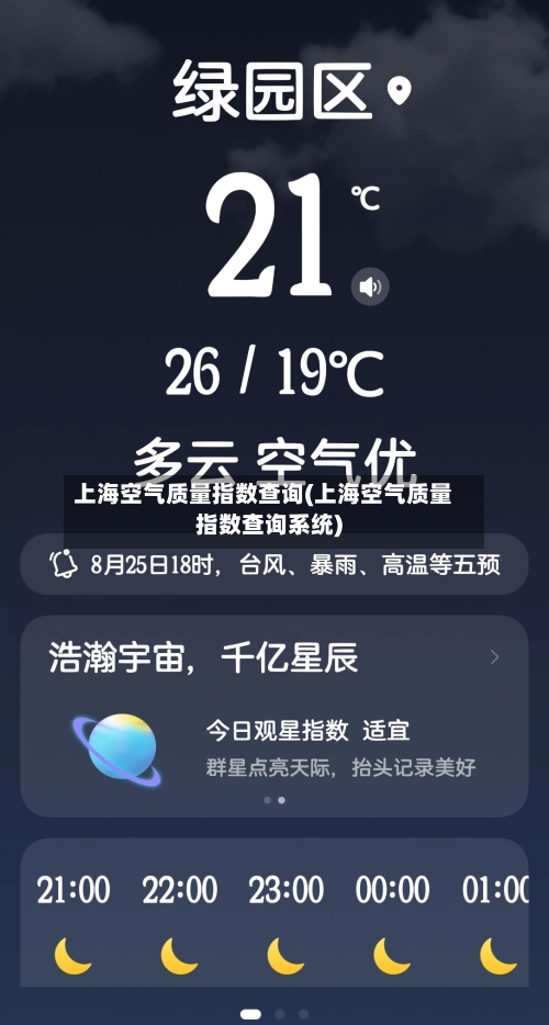 上海空气质量指数查询(上海空气质量指数查询系统)