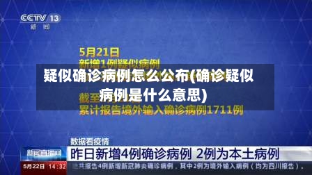 疑似确诊病例怎么公布(确诊疑似病例是什么意思)
