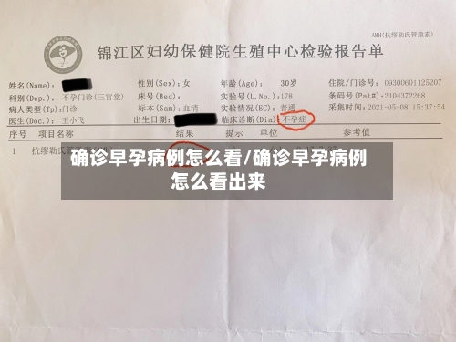 确诊早孕病例怎么看/确诊早孕病例怎么看出来