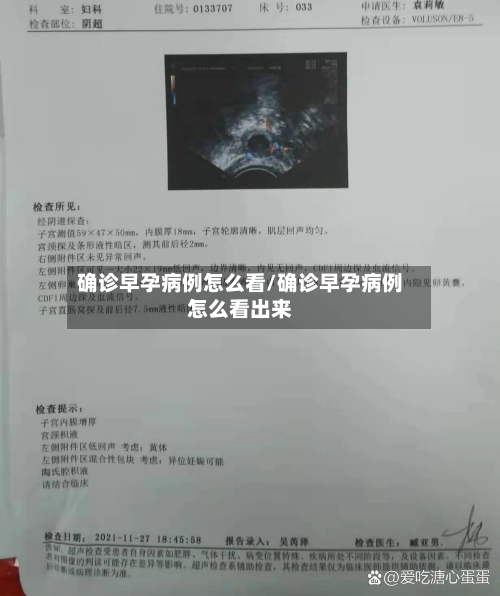 确诊早孕病例怎么看/确诊早孕病例怎么看出来
