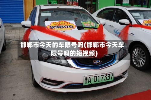 邯郸市今天的车限号吗(邯郸市今天车限号吗的短视频)