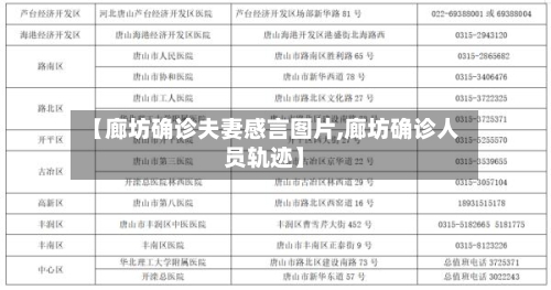 【廊坊确诊夫妻感言图片,廊坊确诊人员轨迹】