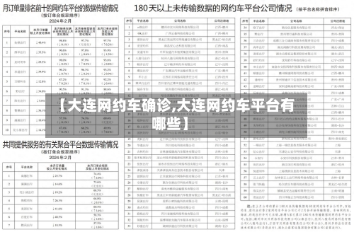 【大连网约车确诊,大连网约车平台有哪些】