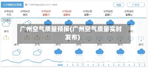 广州空气质量预报(广州空气质量实时发布)