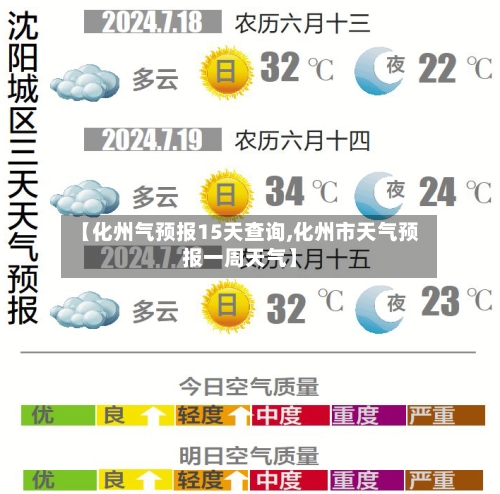 【化州气预报15天查询,化州市天气预报一周天气】