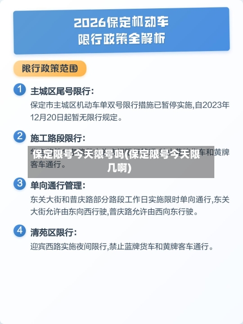 保定限号今天限号吗(保定限号今天限几啊)