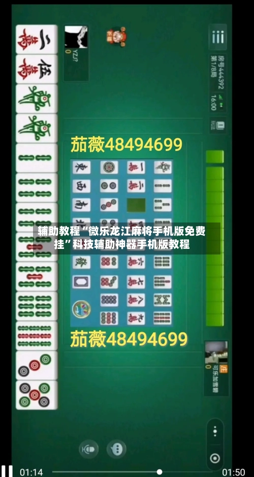 辅助教程“微乐龙江麻将手机版免费挂”科技辅助神器手机版教程