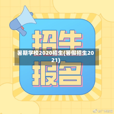 暑期学校2020招生(暑假招生2021)