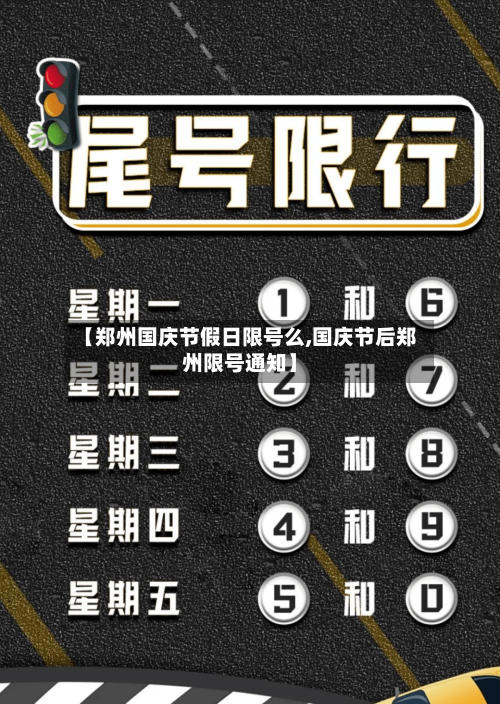 【郑州国庆节假日限号么,国庆节后郑州限号通知】