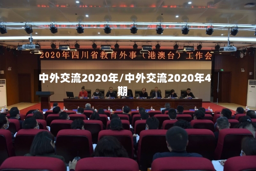 中外交流2020年/中外交流2020年4期
