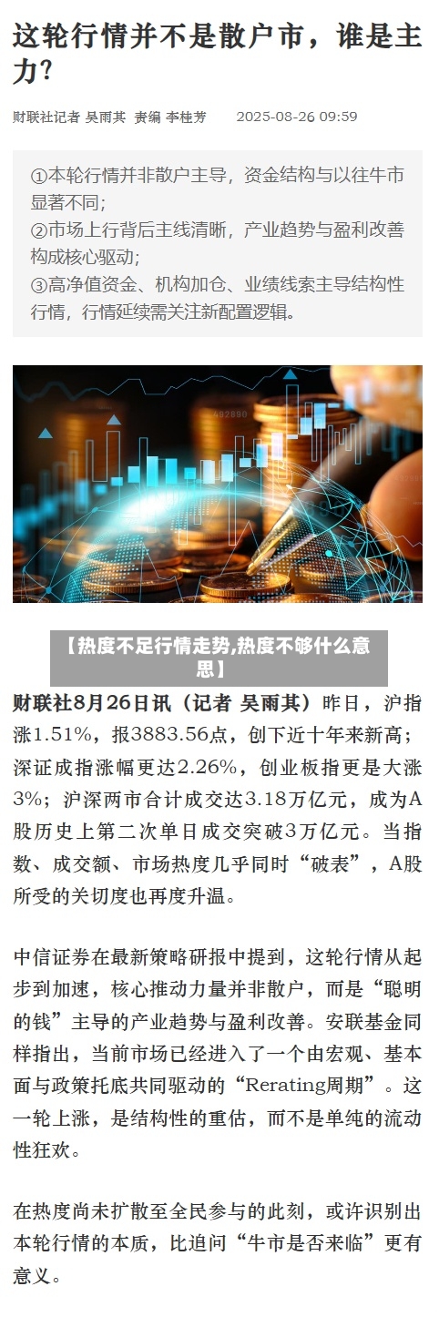 【热度不足行情走势,热度不够什么意思】