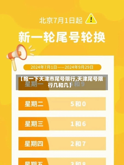 【抱一下天津市尾号限行,天津尾号限行几和几】