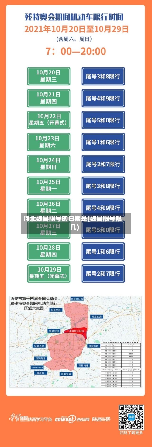 河北魏县限号的日期是(魏县限号限几)
