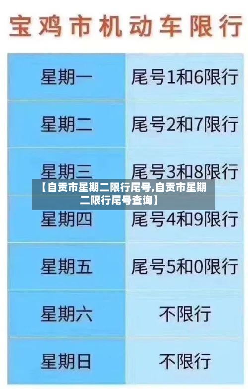 【自贡市星期二限行尾号,自贡市星期二限行尾号查询】