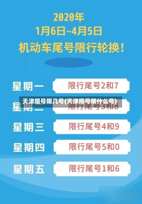 天津限号限几号(天津限号限什么号)