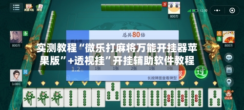 实测教程“微乐打麻将万能开挂器苹果版”+透视挂”开挂辅助软件教程