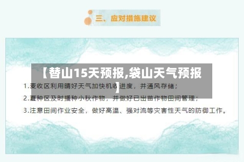 【替山15天预报,袋山天气预报】