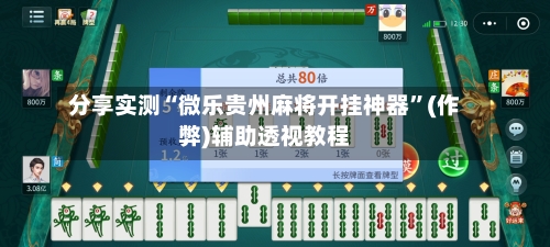 分享实测“微乐贵州麻将开挂神器”(作弊)辅助透视教程