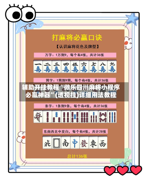 辅助开挂教程“微乐四川麻将小程序必赢神器”(透视挂)详细用法教程