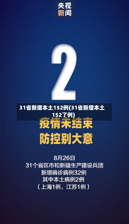 31省新增本土152例(31省新增本土152了例)