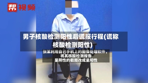 男子核酸检测阳性后谎报行程(谎称核酸检测阳性)
