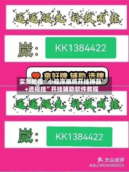 实测教程“小程序麻将开挂神器”+透视挂”开挂辅助软件教程
