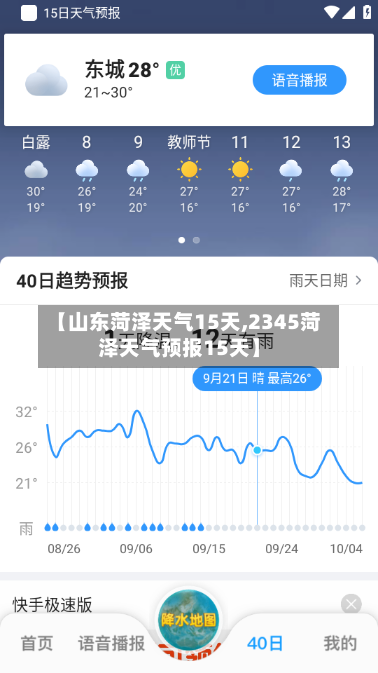 【山东菏泽天气15天,2345菏泽天气预报15天】
