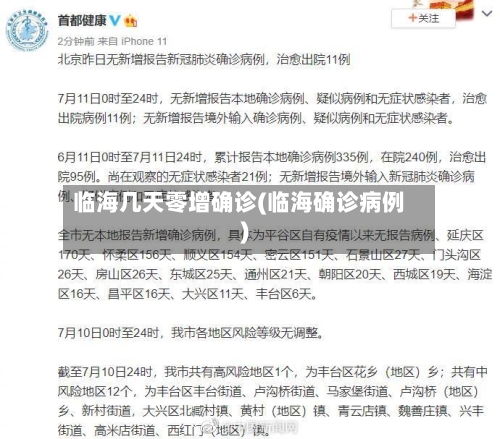 临海几天零增确诊(临海确诊病例)