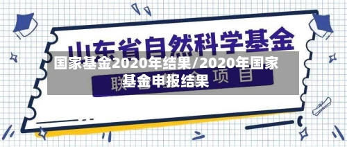 国家基金2020年结果/2020年国家基金申报结果