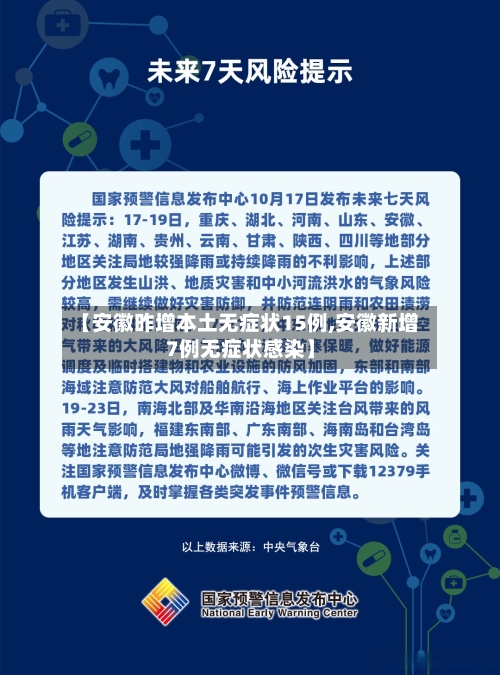 【安徽昨增本土无症状15例,安徽新增7例无症状感染】