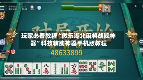 玩家必看教程“微乐湖北麻将胡牌神器”科技辅助神器手机版教程