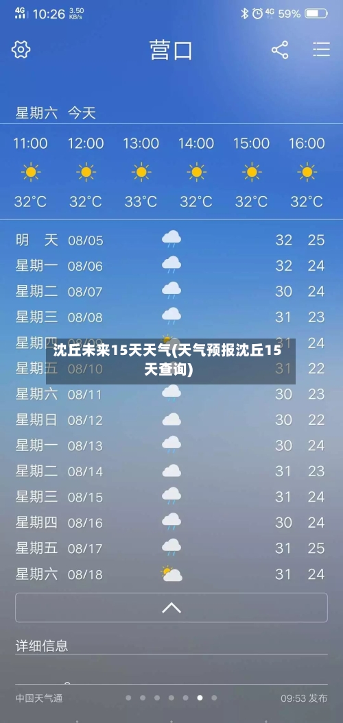 沈丘未来15天天气(天气预报沈丘15天查询)