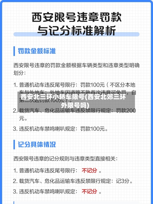 西安北三环小轿车限号(西安北郊三环外限号吗)