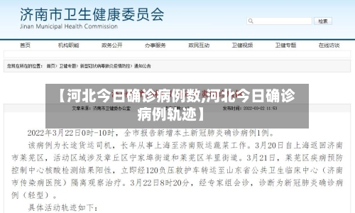 【河北今日确诊病例数,河北今日确诊病例轨迹】
