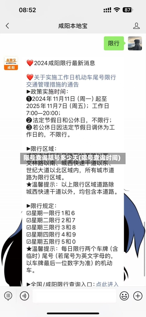 限号查询限号多少天(限号查询时间)