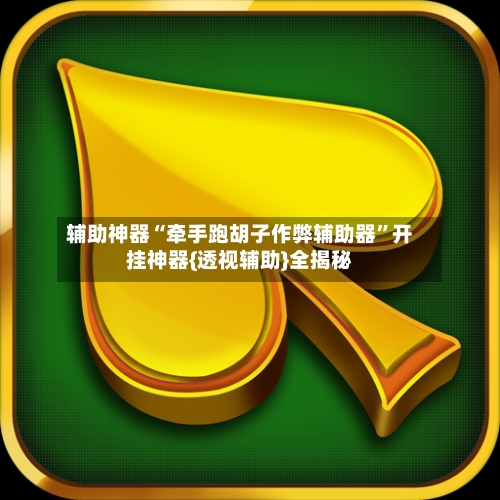 辅助神器“牵手跑胡子作弊辅助器”开挂神器{透视辅助}全揭秘