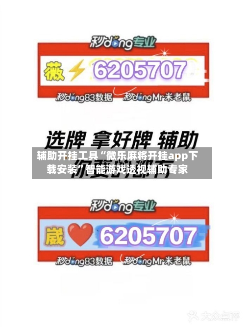 辅助开挂工具“微乐麻将开挂app下载安装”智能游戏透视辅助专家