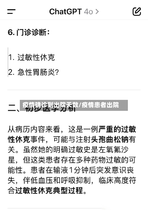 疫情确诊到出院天数/疫情患者出院
