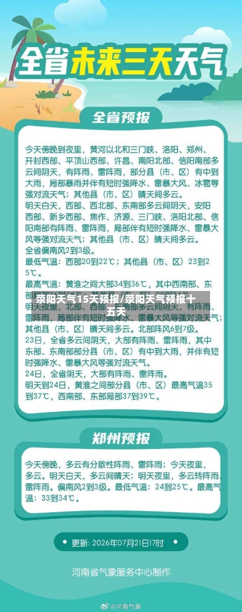荥阳天气15天预报/荥阳天气预报十五天