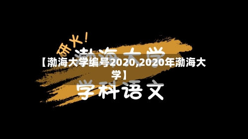 【渤海大学编号2020,2020年渤海大学】