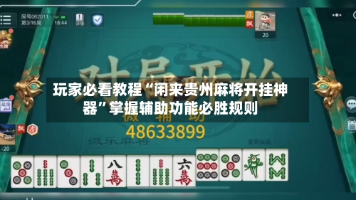 玩家必看教程“闲来贵州麻将开挂神器”掌握辅助功能必胜规则