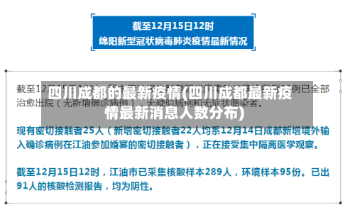 四川成都的最新疫情(四川成都最新疫情最新消息人数分布)