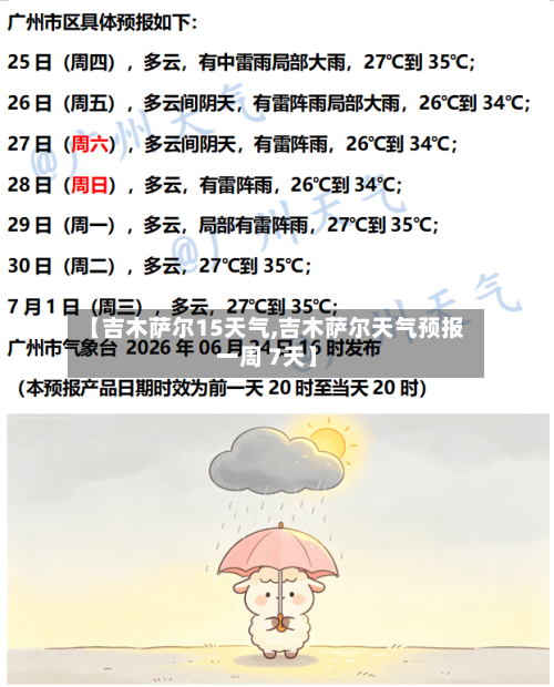 【吉木萨尔15天气,吉木萨尔天气预报一周 7天】
