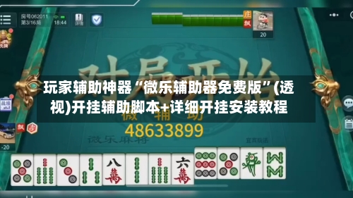 玩家辅助神器“微乐辅助器免费版”(透视)开挂辅助脚本+详细开挂安装教程