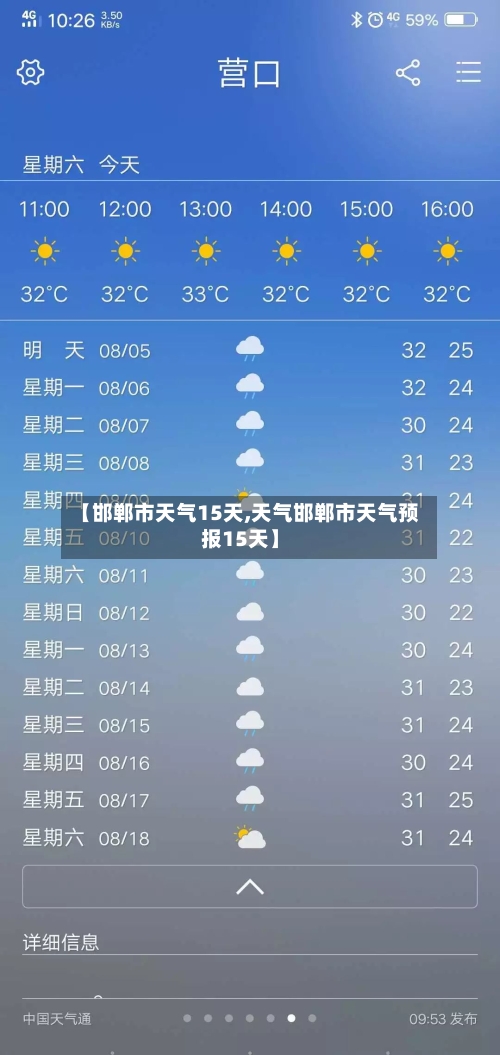 【邯郸市天气15天,天气邯郸市天气预报15天】